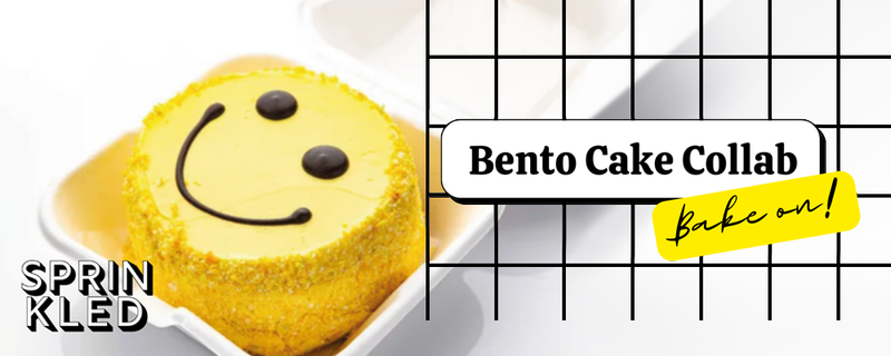 Bento Cake on Box, Bento Cake Collab, Bake on!
