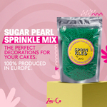green sugar pearls sprinkles sprinkled bulk europe
