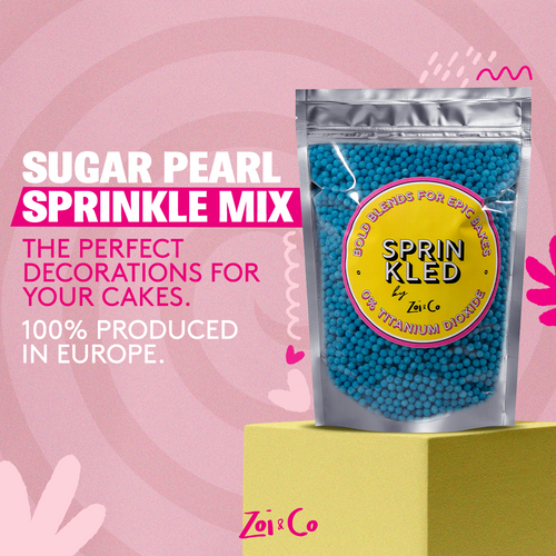 natural blue sugar pearls sprinkles sprinkled bulk europe