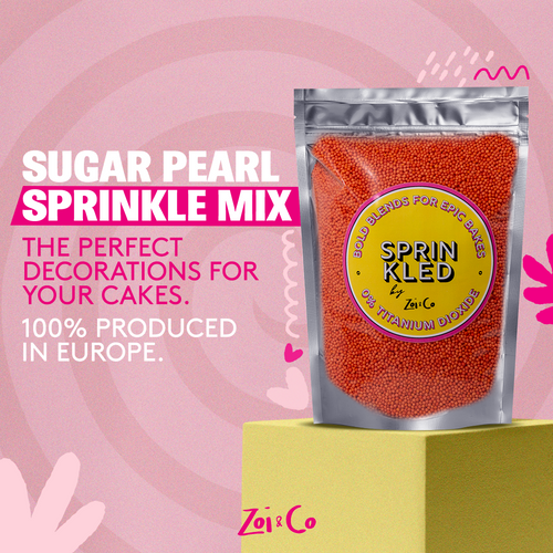 orange nonpareils sugar pearls sprinkles sprinkled bulk europe