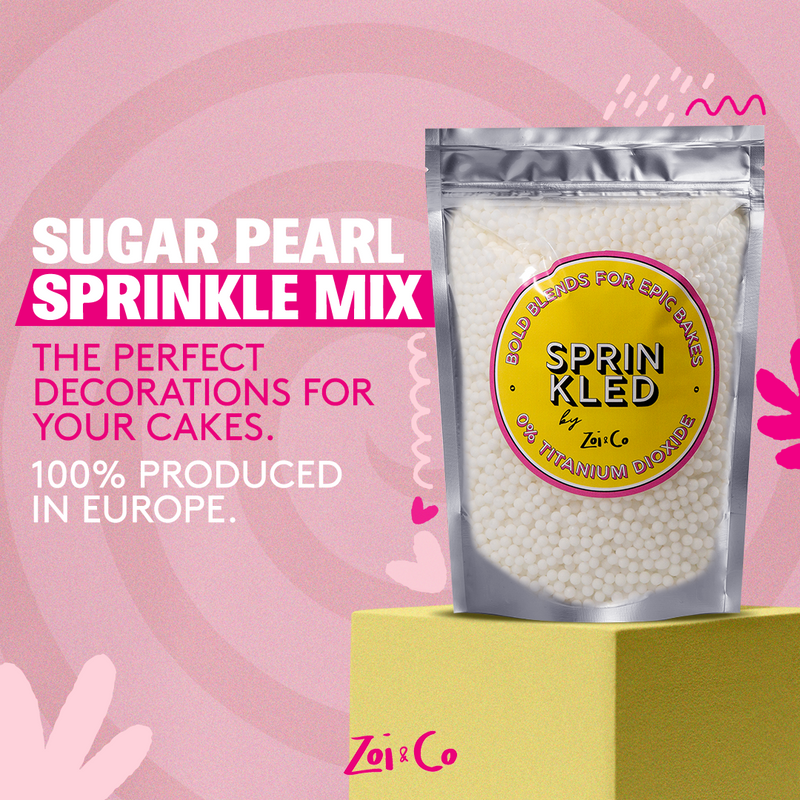white sugar pearls sprinkles sprinkled bulk europe