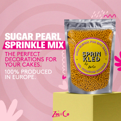 yellow  sugar pearls sprinkles sprinkled bulk europe