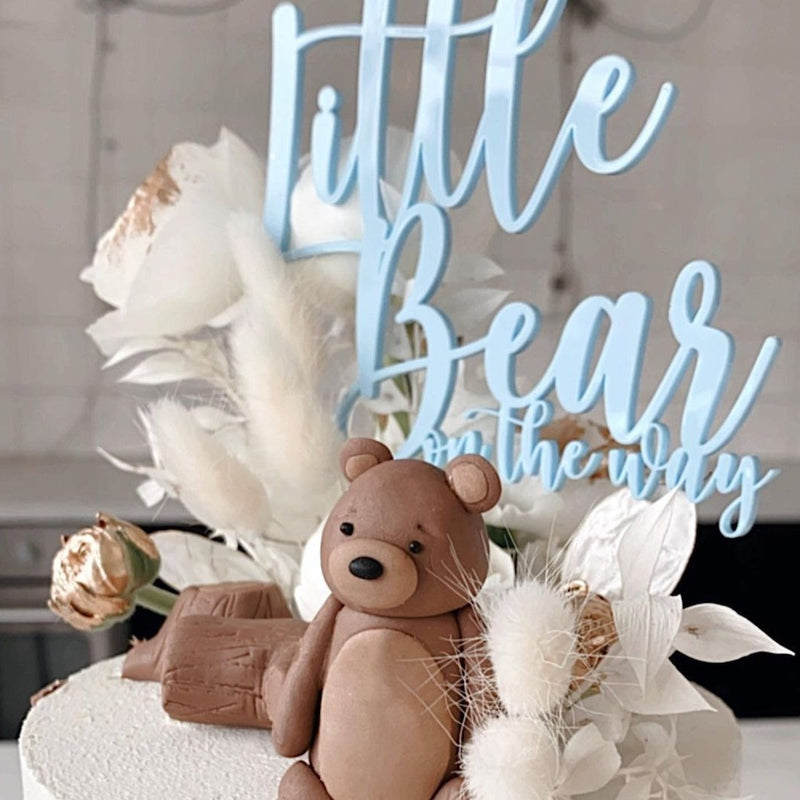 Little bear on the way - Cake Topper