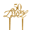 50 Years loved - Cake Topper - Zoi&Co