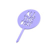 All the best mini paddle cake topper side view zoiandco