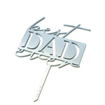 best dad ever cake topper side view zoiandco