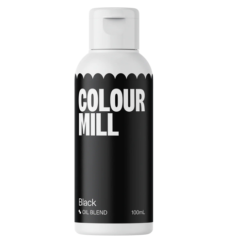 Black 100ml - Oil Based Colouring - Colour Mill