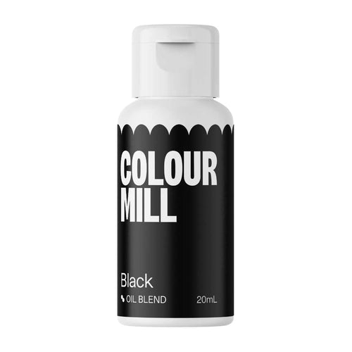 Black 20ml - Oil Based Colouring - Colour Mill