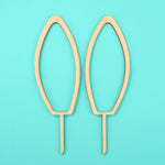 Minimal Bunny Ears - Easter Cake Topper - front view - Zoi&Co