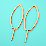 Minimal Bunny Ears - Easter Cake Topper - side view - Zoi&Co
