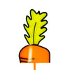 Carrot Top - Easter Cake Topper - front view - Zoi&Co