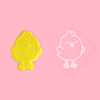 Albert Eggstein - Easter Cookie and Embosser on pink background