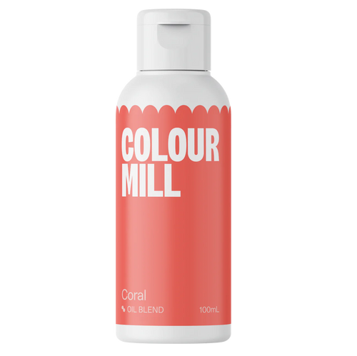 Coral 100ml - Oil Based Colouring - Colour Mill