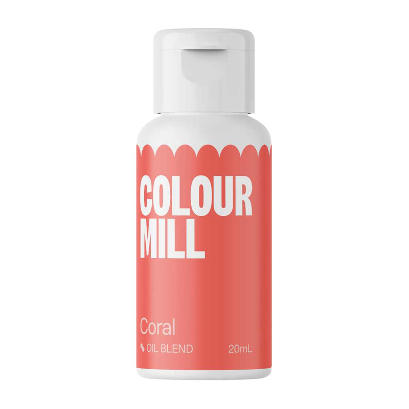 Coral 20ml - Oil Based Colouring - Colour Mill