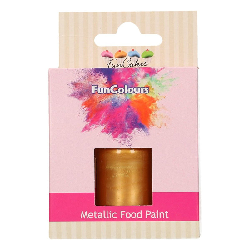 FunColours Metallic Food Paint Dark -Gold- 30ml