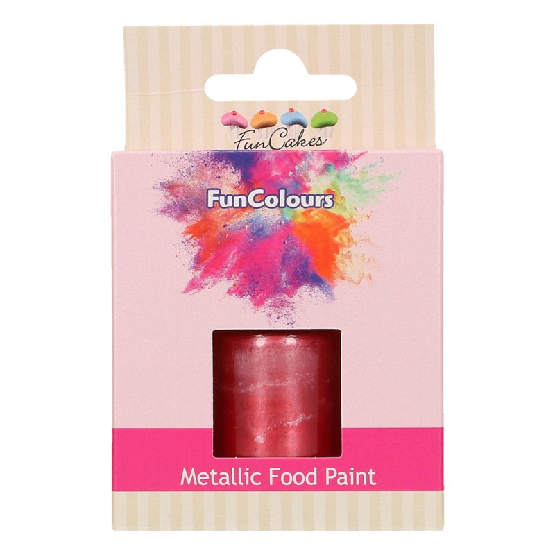 FunColours Metallic Food Paint -Cerise- 30ml