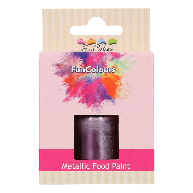FunColours Metallic Food Paint -Purple- 30ml