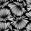 fuji bloom cake stencil black & white zoiandco