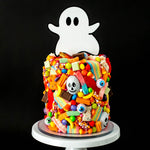 Ghost Cake Topper on Cake by Brittanie Reed - Zoiandco