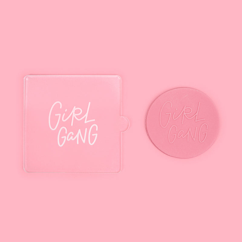 Girl Gang Tile Embosser w Cookie Example made by Zoi&Co