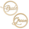 Bride Groom - Wooden Hoop Set Front View - Zoi&Co