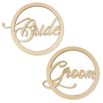 Bride Groom - Wooden Hoop Set Front View - Zoi&Co