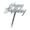 Happy Birthday Tilted - Cake Topper - Side View - Zoi&Co