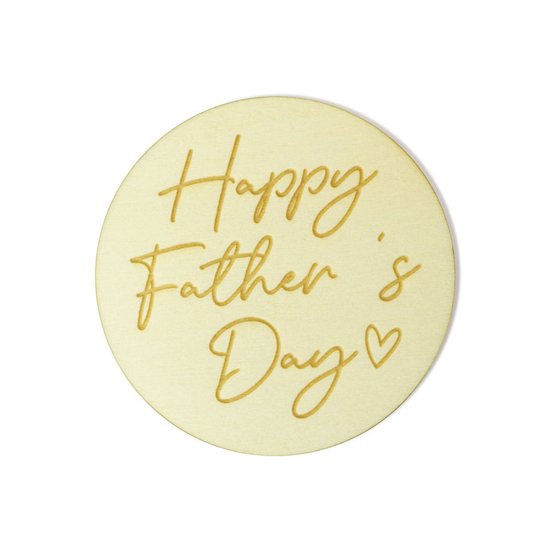 happy father's day cake charm front view zoiandco