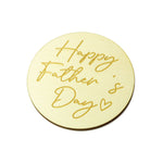 happy Father's Day cake charm side view zoiandco