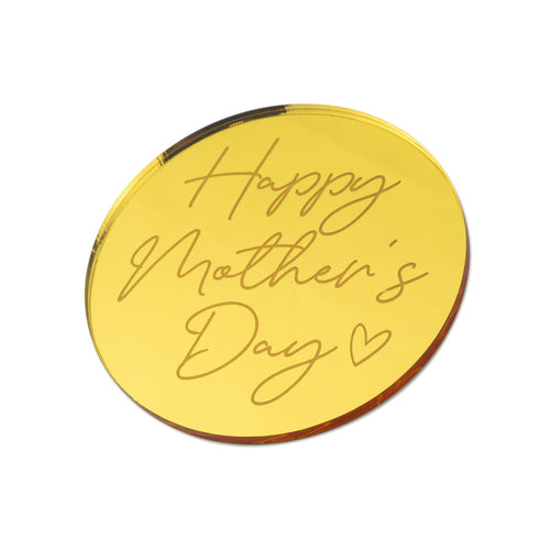 Happy Mother's Day - Mothers Day Cake Charm - Front View Zoi&co