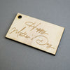 happy mother's day - gift box tag side view zoi&co
