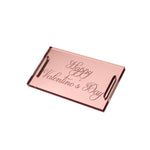Happy Valentine's Day Classic Rectangular Gift Tag Side View Zoiandco