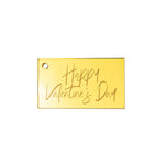 Happy Valentine's Day Mona Rectangular Gift Tag Front View Zoiandco