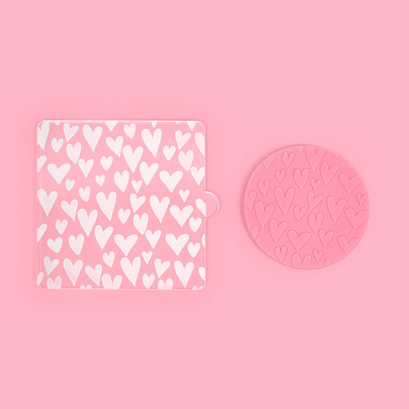 Heart Spread Valentine's Day Tile Embosser w Cookie Example made by Zoi&Co