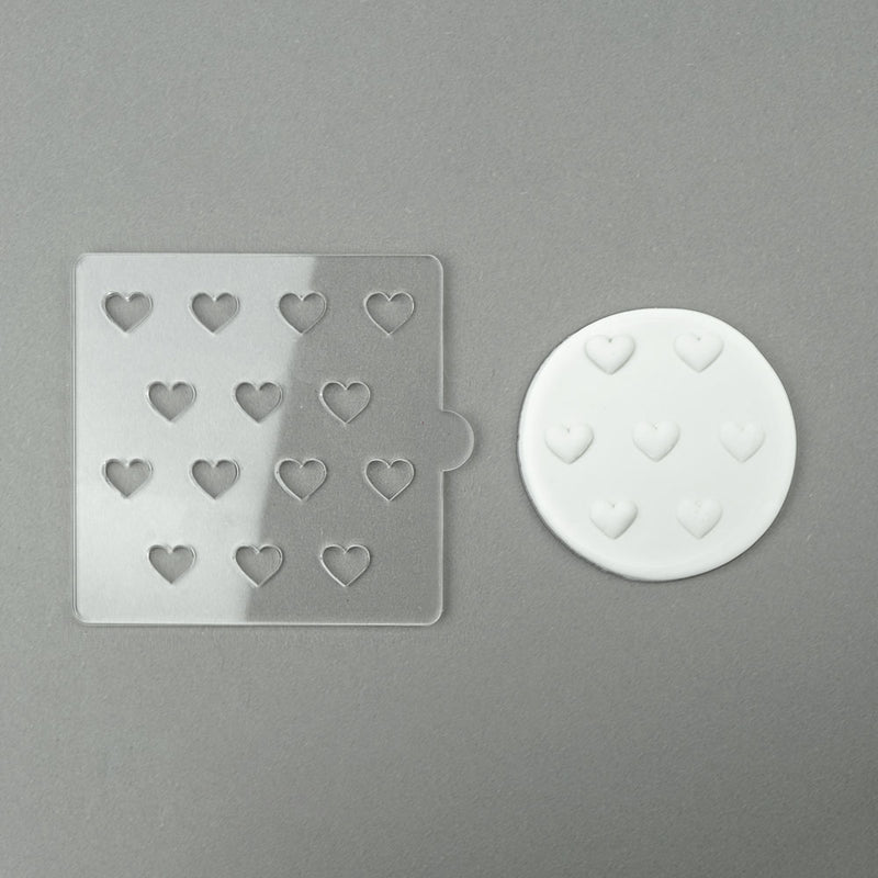 large hearts - tile cookie and fondant embosser . zoiandco