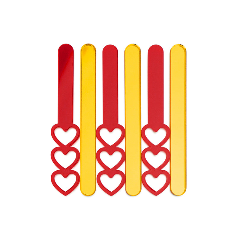 Heart of Gold Valentine's Cakesicle Sticks made by Zoi&Co