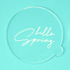 Hello Spring - Easter Embosser - front view - Zoi&Co