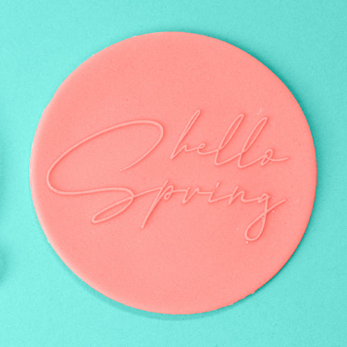Hello Spring - Easter Embosser example - front view - Zoi&Co