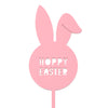 Hoppy Easter Cake Topper with bunny ears front view Zoi&Co