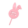 Hoppy Easter Cake Topper with bunny ears side view Zoi&Co
