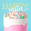 pastel easter cake with topper