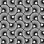 indigo cake stencil pattern black & white zoiandco