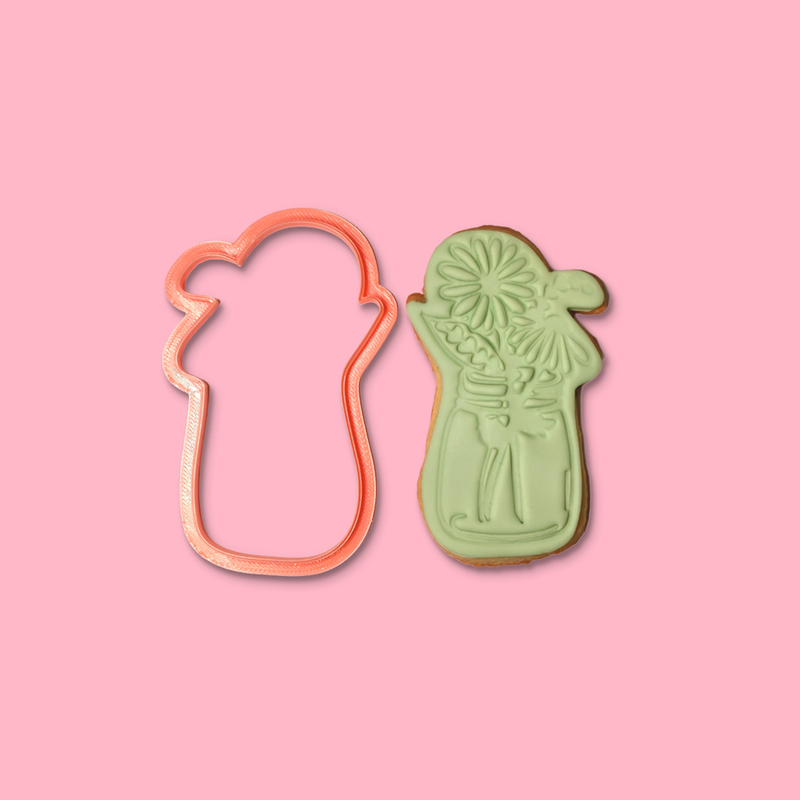 Mason Bloom - Easter Cookie & Cutter on pink background