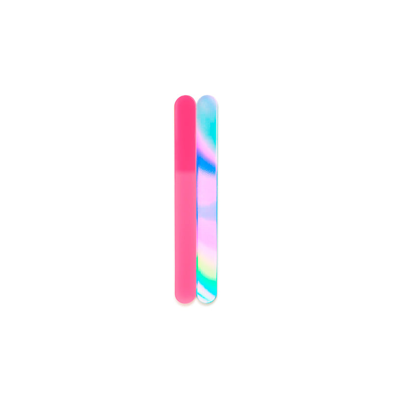 neon pink, iridescent mini cakesicle sticks front view zoi&co