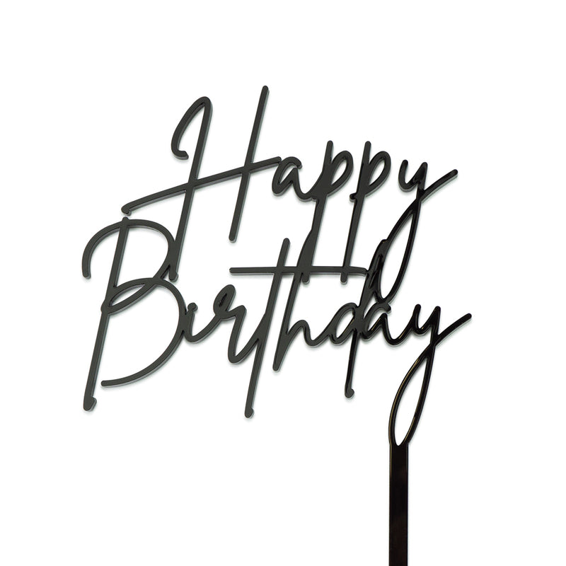 Happy Birthday Stencil - Card, Cake and Crafting Template - Calligraphy  Words