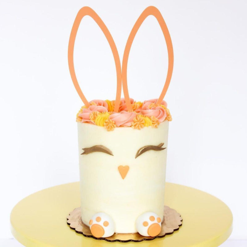 Minimal Bunny Ears - Easter Cake Topper - on cake - confectionsbylibby - Zoi&Co