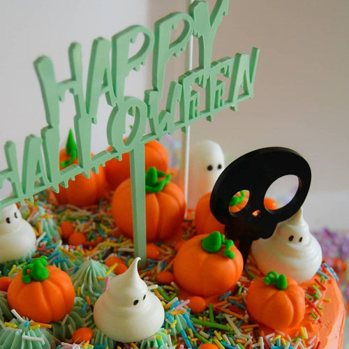 happy halloween cake topper zoi&co