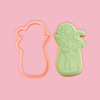 Mason Bloom - Easter Cookie and Cutter on pink background