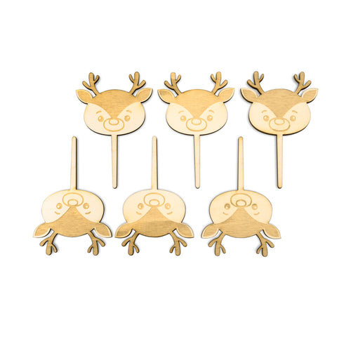 Reindeer - Cupcake Set -6pcs- - Zoi&Co