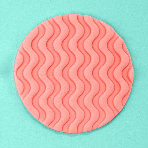 Groovy Waves - Tile Embosser example - front view - Zoi&Co